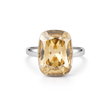 Midnight Onyx Cushion Ring - Gold