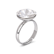 Crystal Clear Rivoli Diamond-Look Solitaire Ring