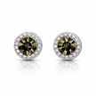 Clear Crystal Round-Cut Halo Tennis Necklace Set