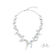 Multi-Color Crystal Butterfly Statement Necklace Set