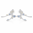 Multi-Color Crystal Butterfly Statement Necklace Set