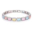 Iridescent Opal Pearl Tennis Bracelet