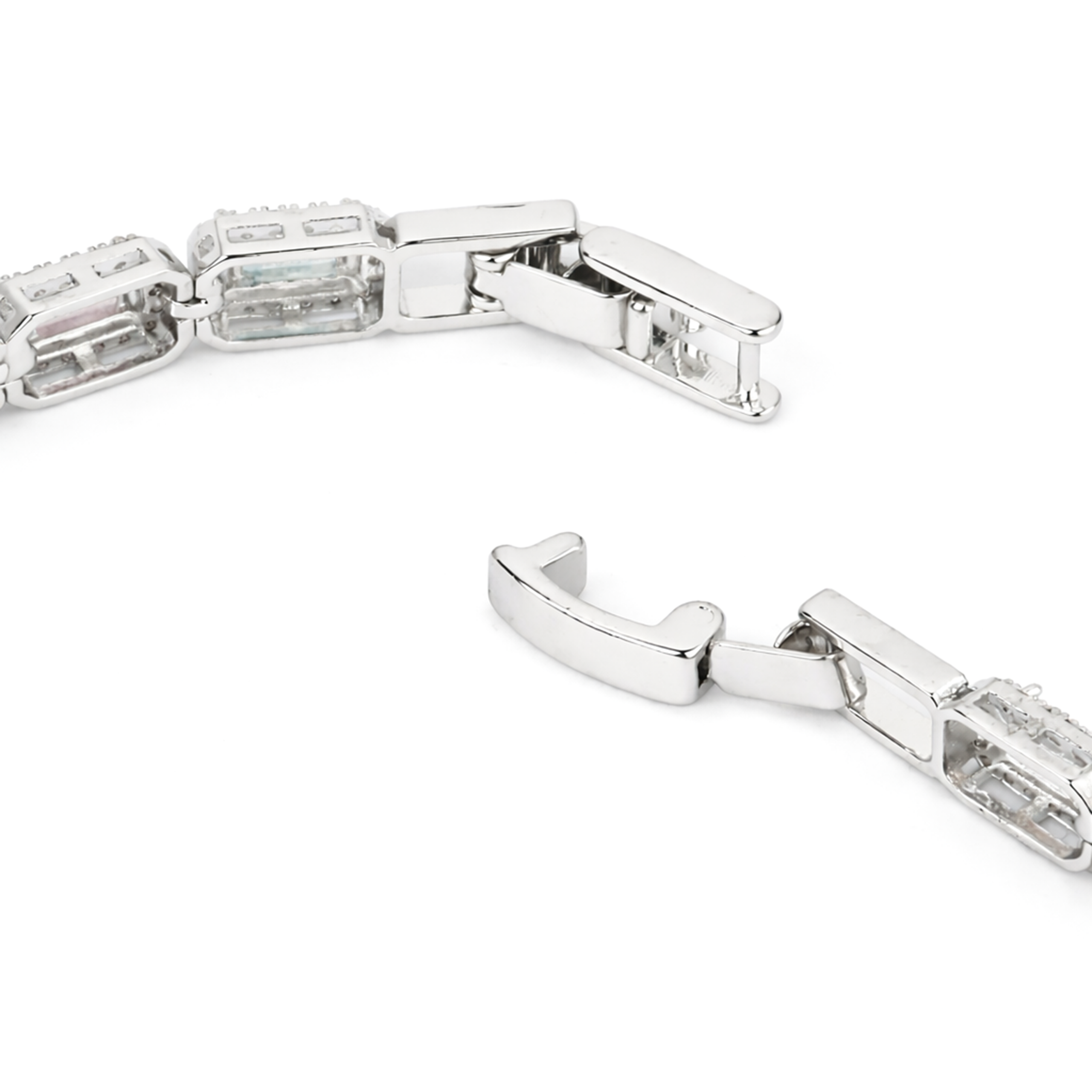 Iridescent Opal Pearl Tennis Bracelet
