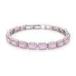 Blush Pink Baguette Tennis Bracelet