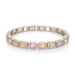Peach Champagne Baguette Bracelet