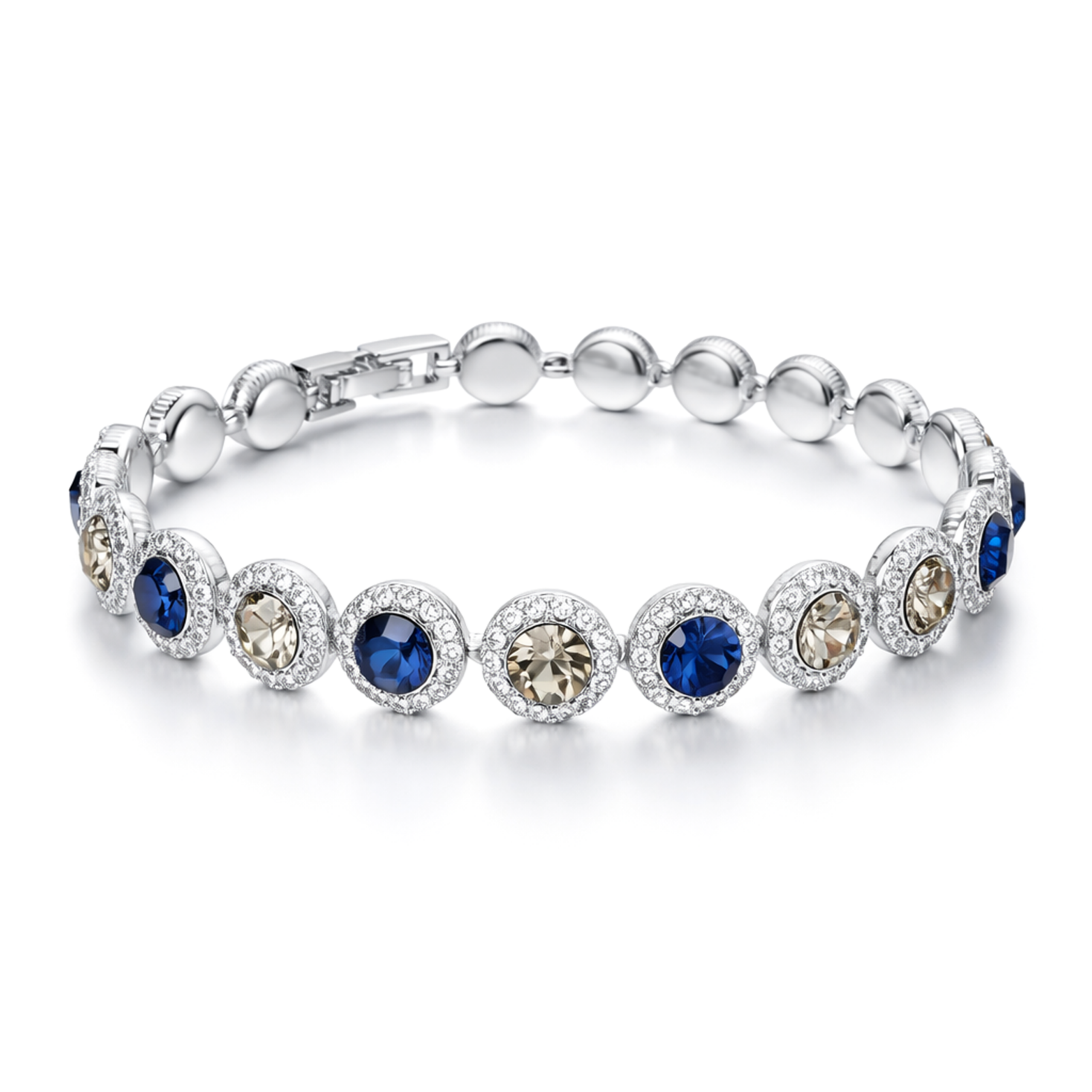 Midnight Navy Round Tennis Bracelet