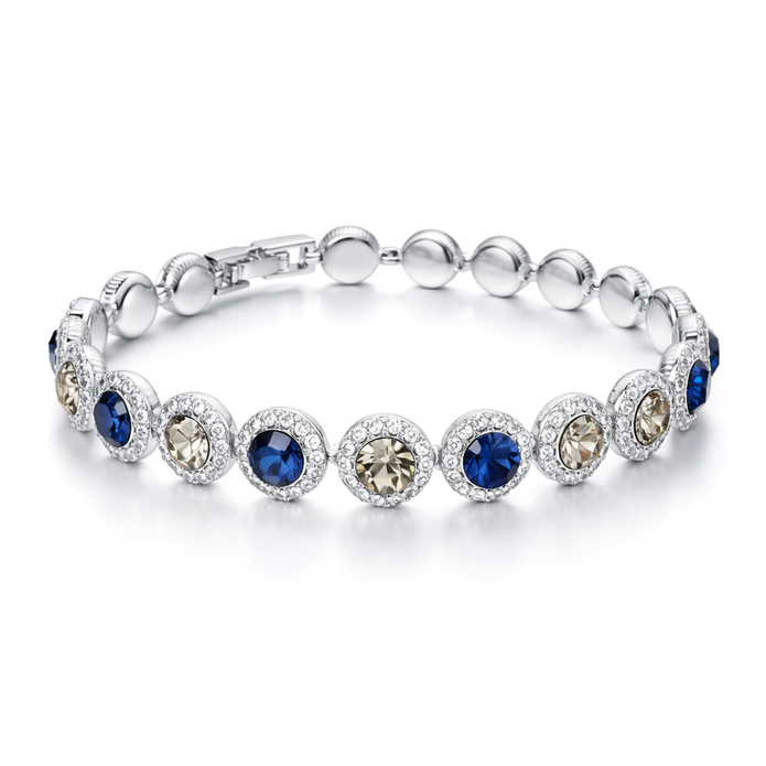 Midnight Navy Round Tennis Bracelet
