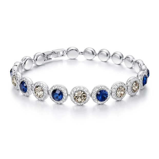 Midnight Navy Round Tennis Bracelet