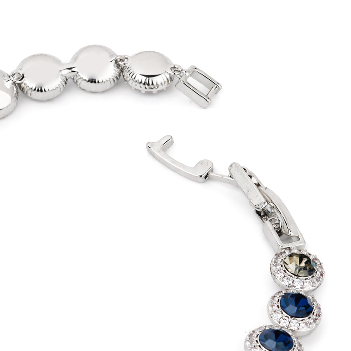 Midnight Navy Round Tennis Bracelet