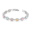 Pearl White Iridescent Tennis Bracelet