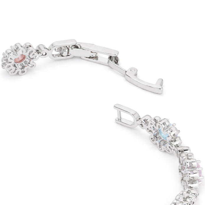 Pearl White Iridescent Tennis Bracelet