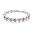 Blush Pink Halo Tennis Bracelet