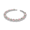 Blush Pink Halo Tennis Bracelet