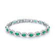 Mint Green Oval Tennis Bracelet