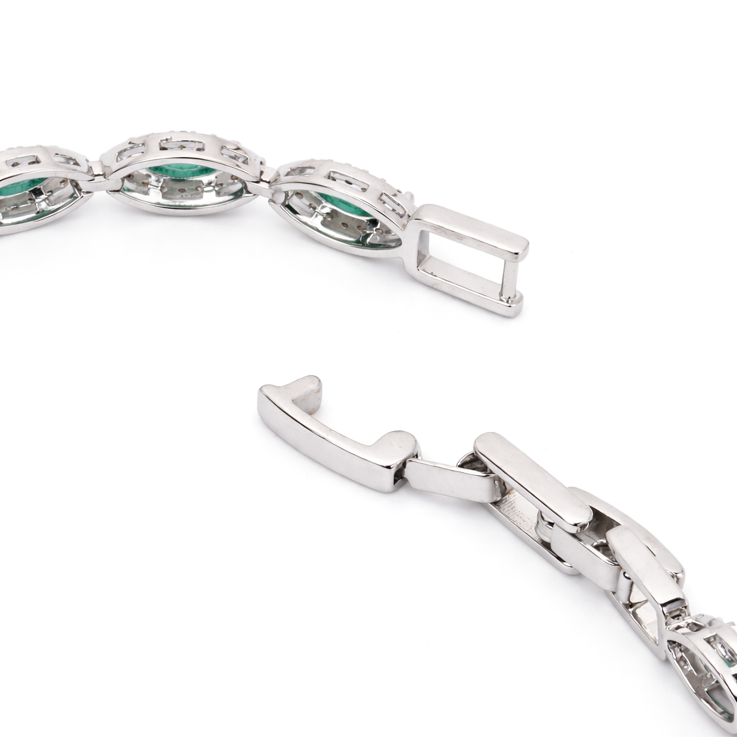 Mint Green Oval Tennis Bracelet