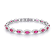 Blush Pink Oval Tennis Bracelet