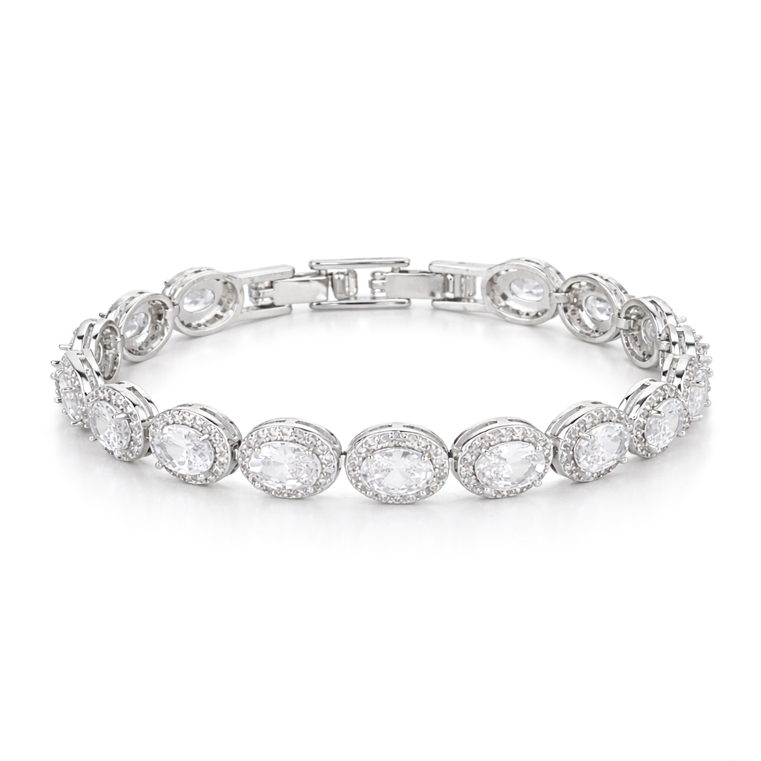 Classic Clear Round Tennis Bracelet
