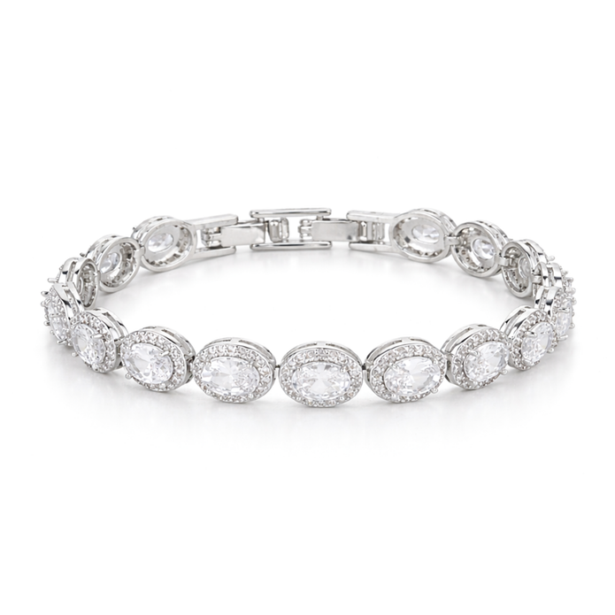 Classic Clear Round Tennis Bracelet