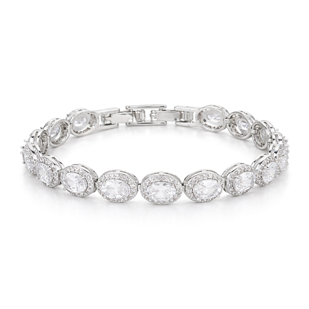 Classic Clear Round Tennis Bracelet