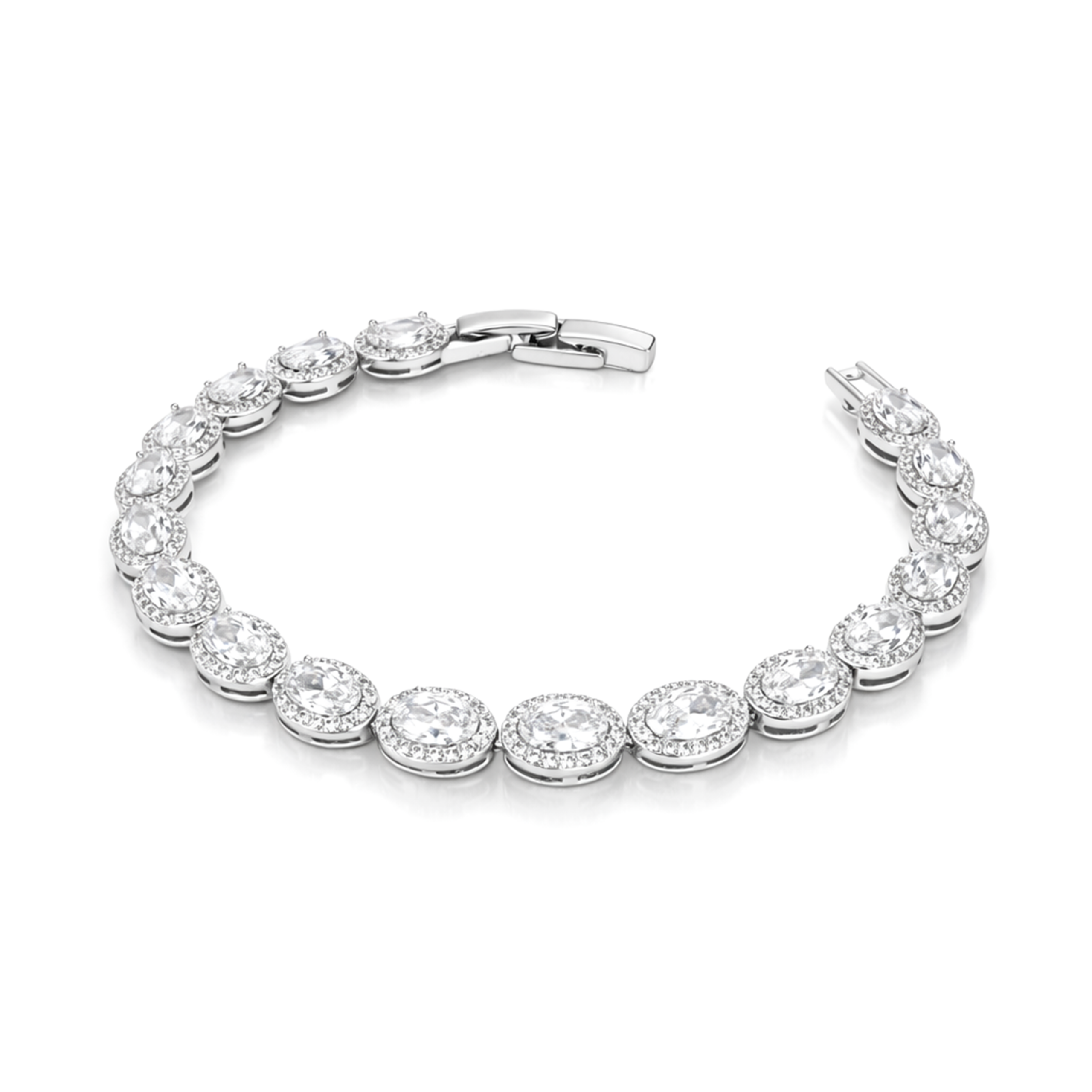 Classic Clear Round Tennis Bracelet