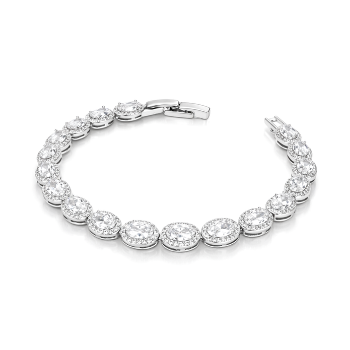Classic Clear Round Tennis Bracelet
