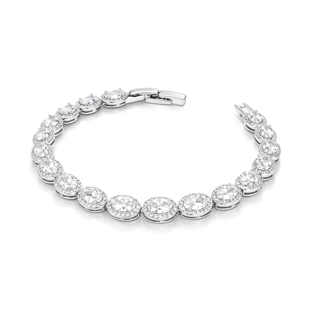 Classic Clear Round Tennis Bracelet