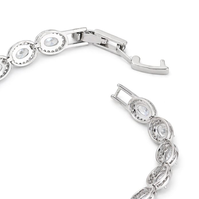 Classic Clear Round Tennis Bracelet