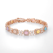 Rose Gold & Rose Pink Tennis Bracelet