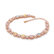 Rose Gold & Rose Pink Tennis Bracelet