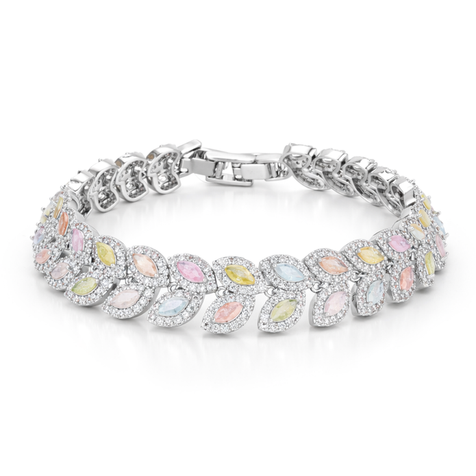 Clear Crystal Tennis Bracelet