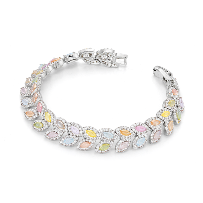 Clear Crystal Tennis Bracelet