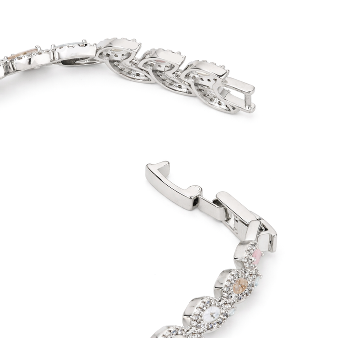 Clear Crystal Tennis Bracelet