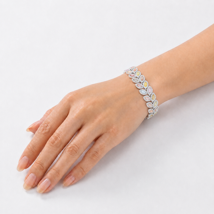 Clear Crystal Tennis Bracelet