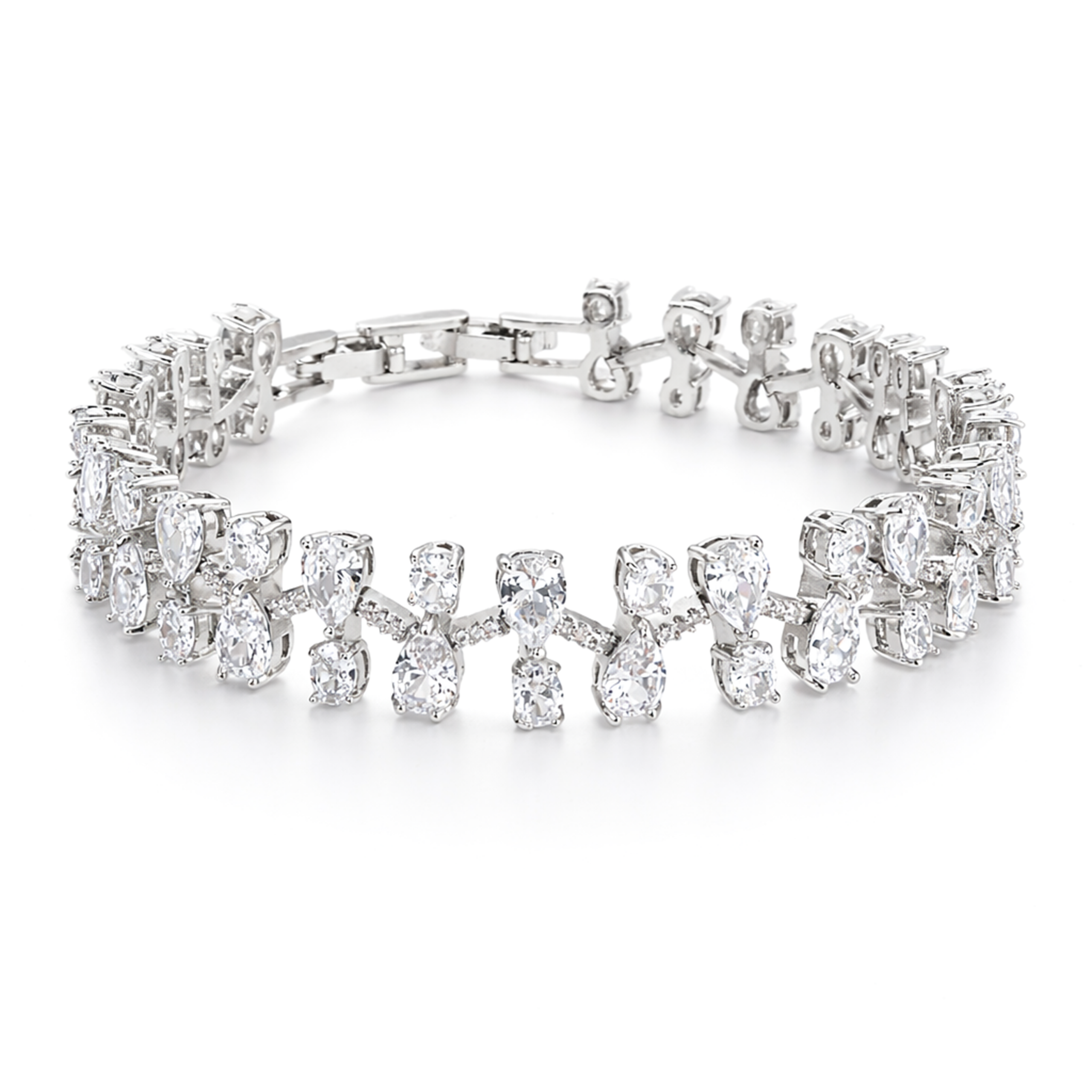 Crystal Cushion Tennis Bracelet