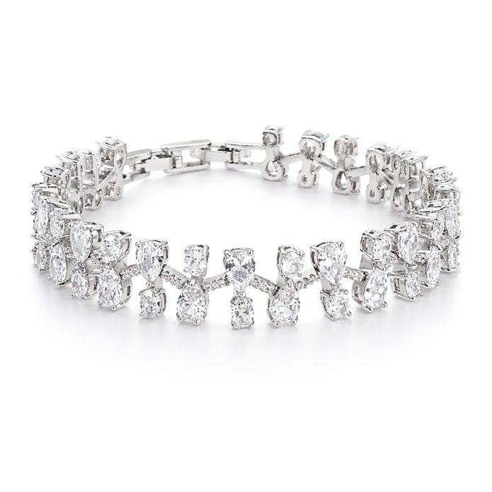 Crystal Cushion Tennis Bracelet