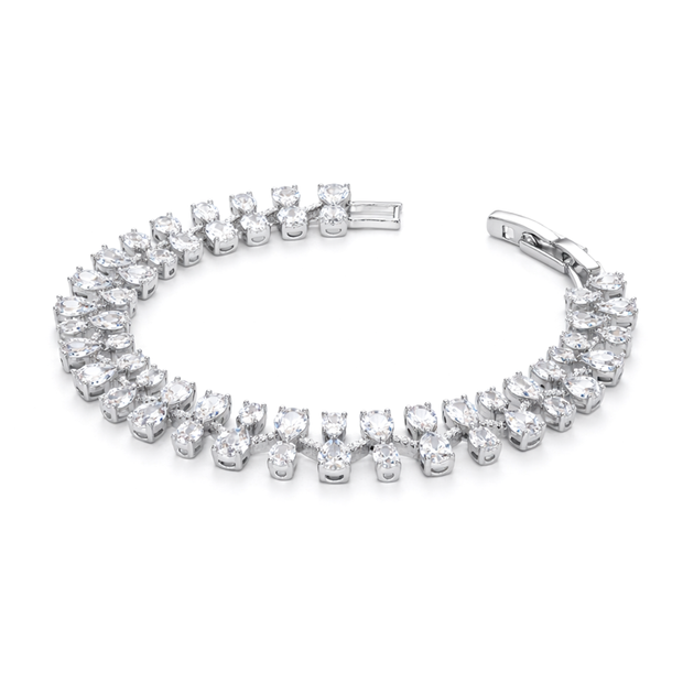 Crystal Cushion Tennis Bracelet