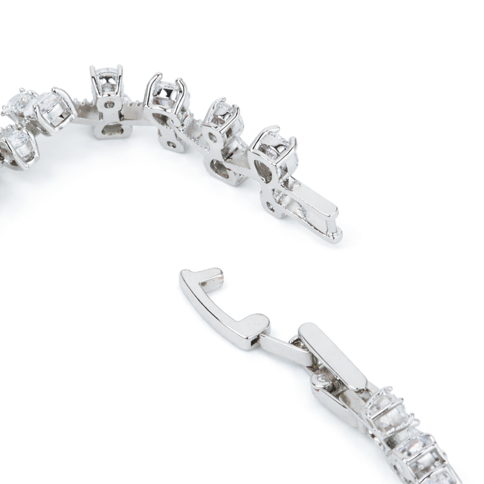 Crystal Cushion Tennis Bracelet
