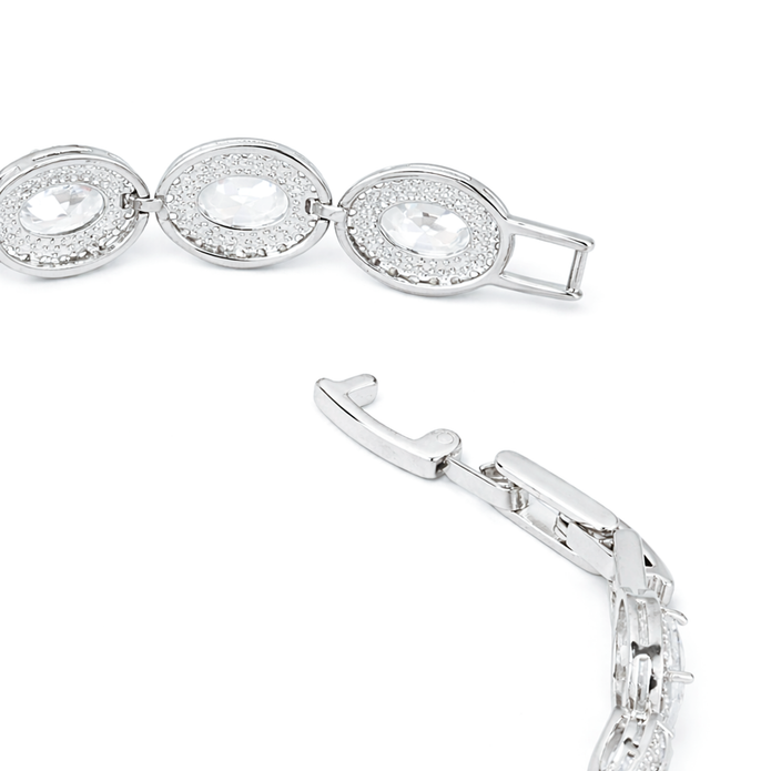 Crystal Paperclip Chain Bracelet
