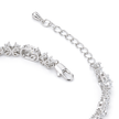 Crystal Oval Halo Tennis Bracelet