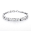 Crystal Cushion Pavé Tennis Bracelet