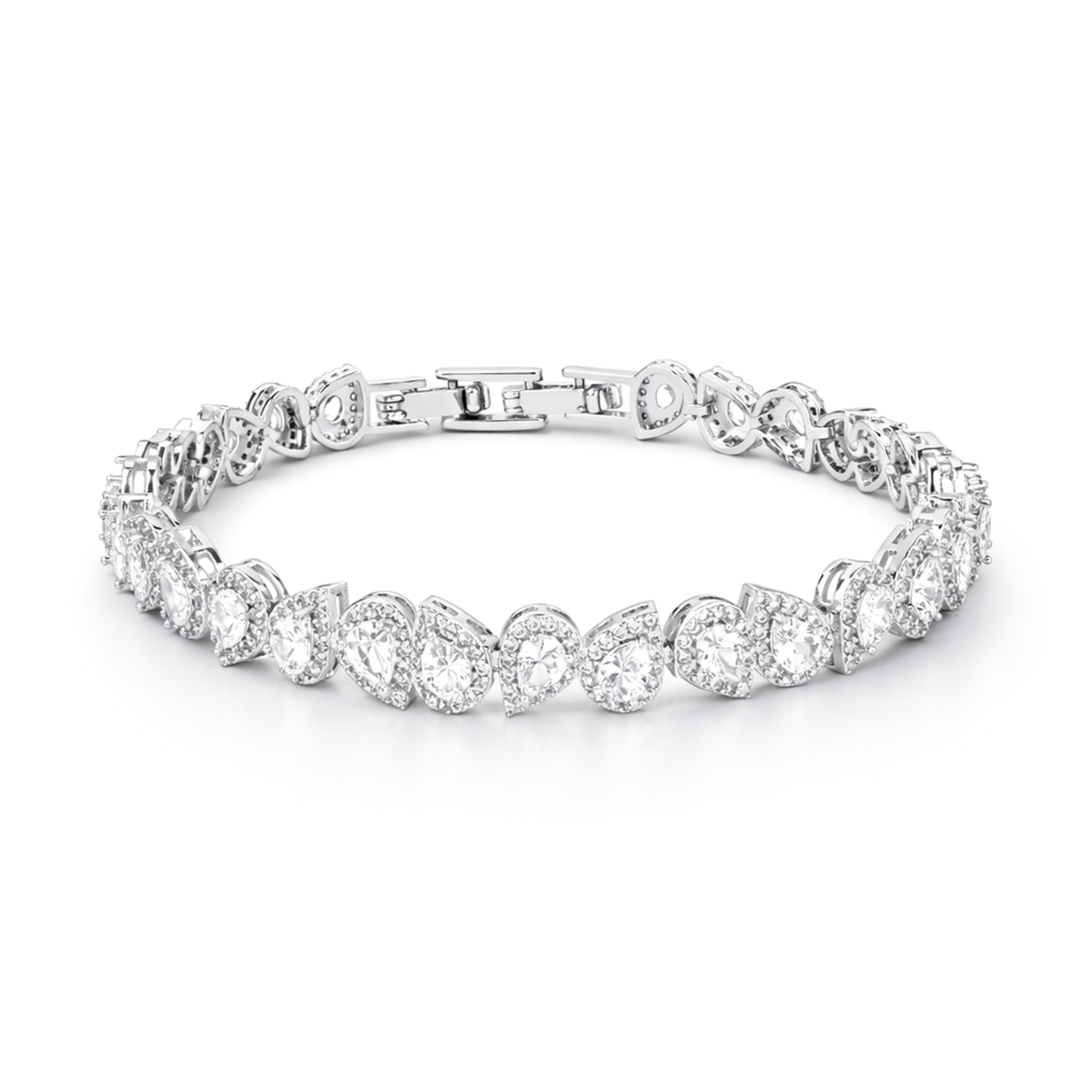 Crystal Baguette Tennis Bracelet