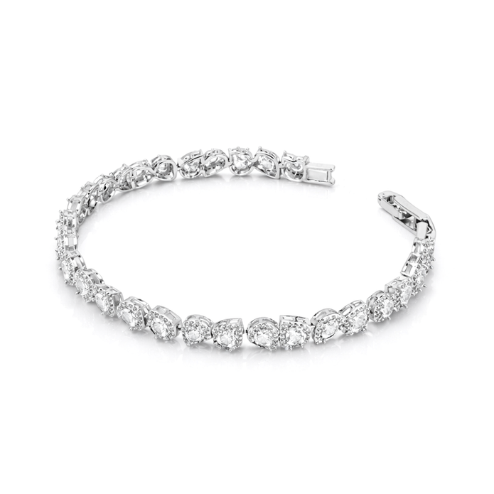 Crystal Baguette Tennis Bracelet