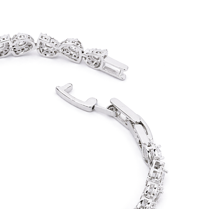 Crystal Baguette Tennis Bracelet