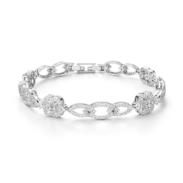 Crystal Oval Tennis Bracelet
