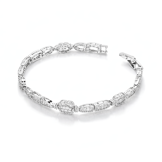 Crystal Oval Tennis Bracelet