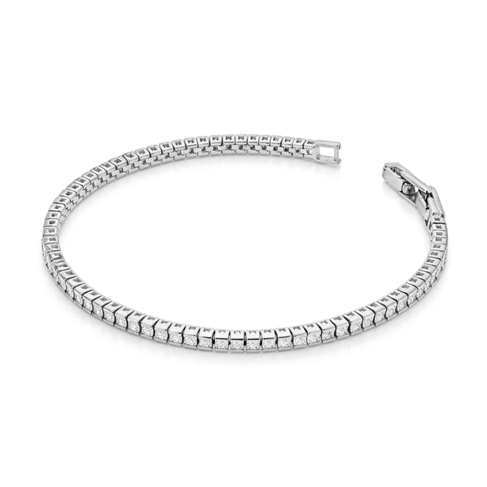 Crystal Princess Halo Tennis Bracelet