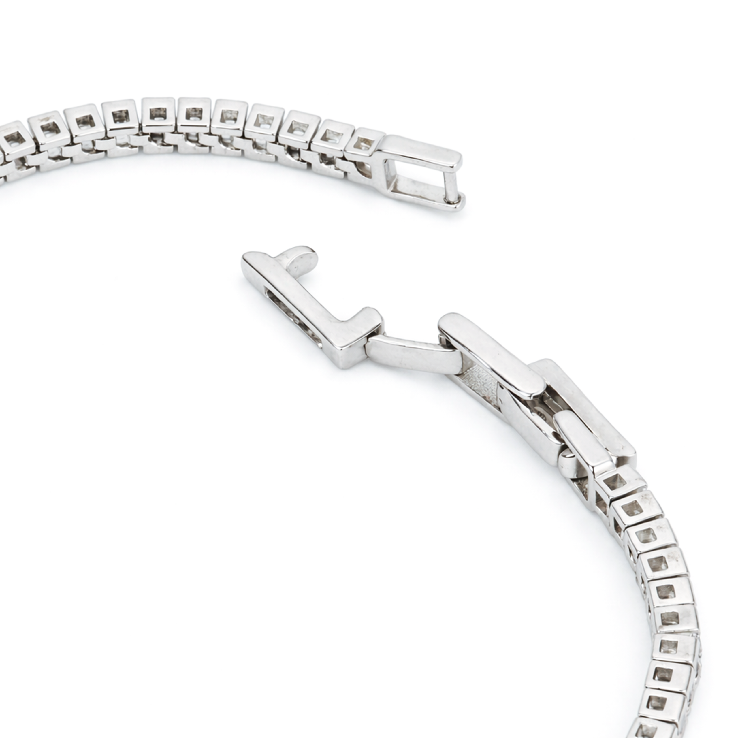 Crystal Princess Halo Tennis Bracelet