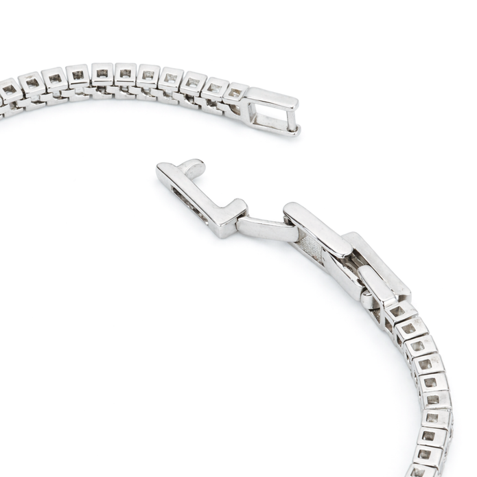 Crystal Princess Halo Tennis Bracelet