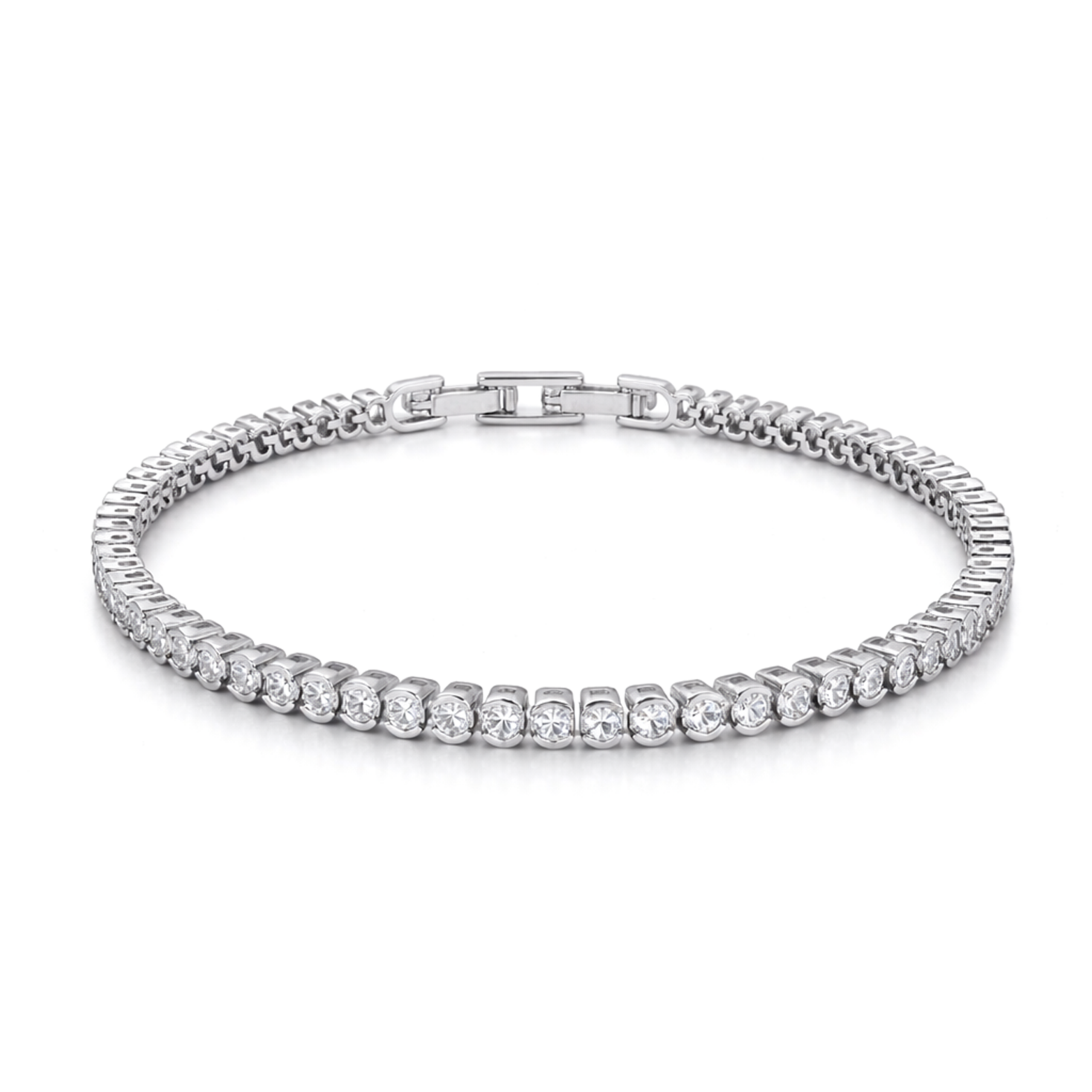 Crystal Cushion Tennis Bracelet