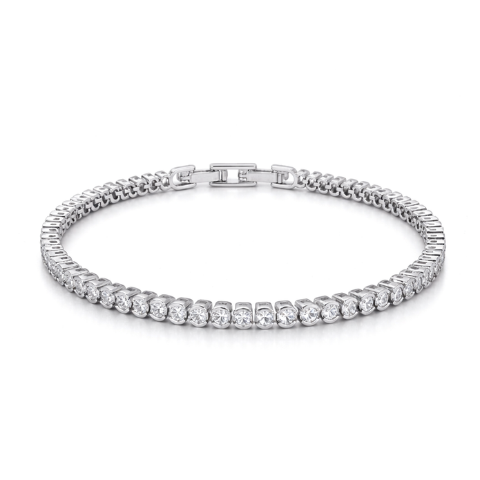 Crystal Cushion Tennis Bracelet